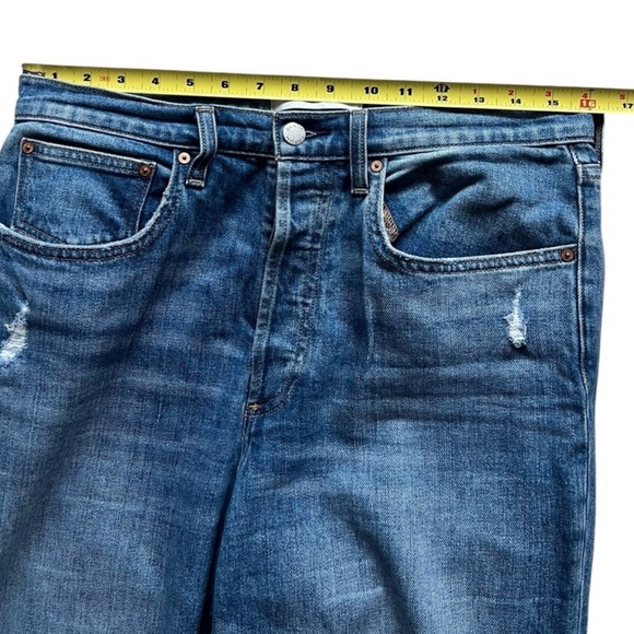 Aritzia Denim Forum The Arlo High Rise Straight Jeans Raw
Hem Cropped Size 30 - Picture 7 of 13